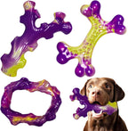 3-Pack Bacon Flavour Nylon Dog Chew Bones – Durable Teeth Cleaning Toys for Aggressive Chewers & Medium to Large Dogs