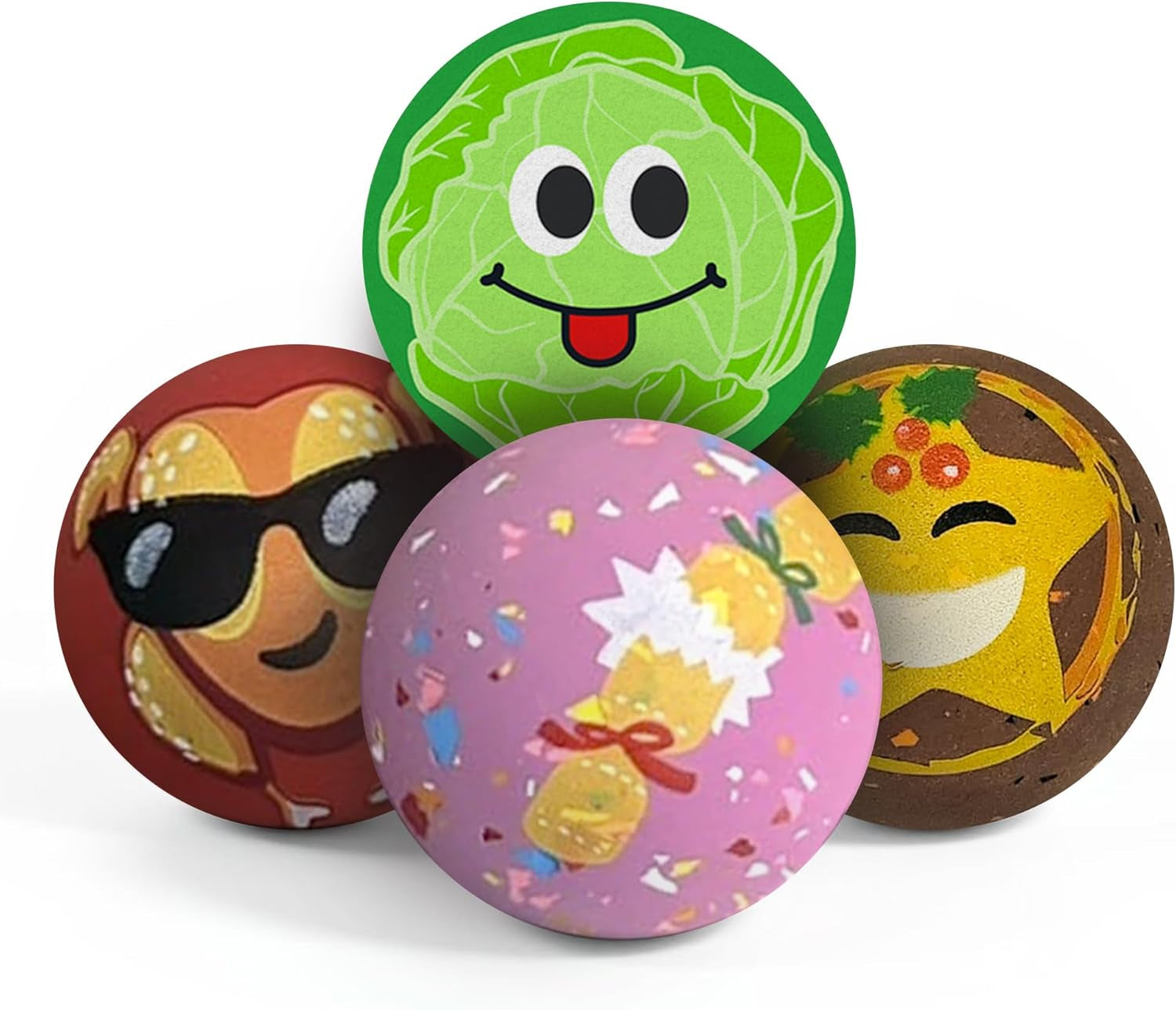 SPORTSPET High Bounce Natural Rubber Dog Balls