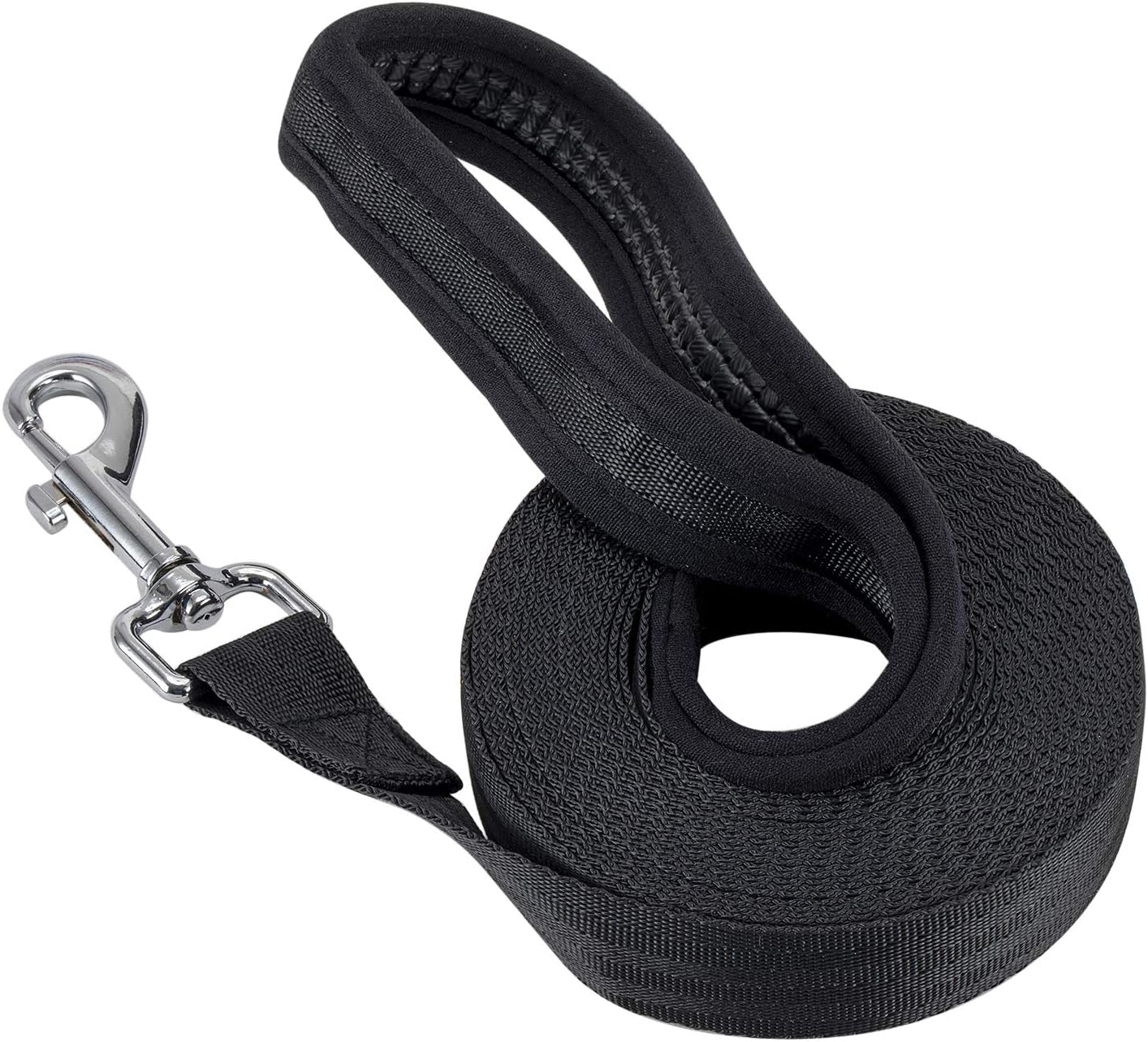  Long Line Training Dog Lead – Nylon Padded Handle Recall Lead for All Breeds