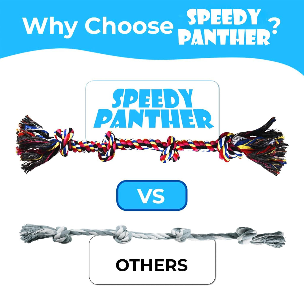 2-Pack Cotton Rope Dog Toys – Durable Tug-of-War Chew Toys for Large Dogs & Aggressive Chewers