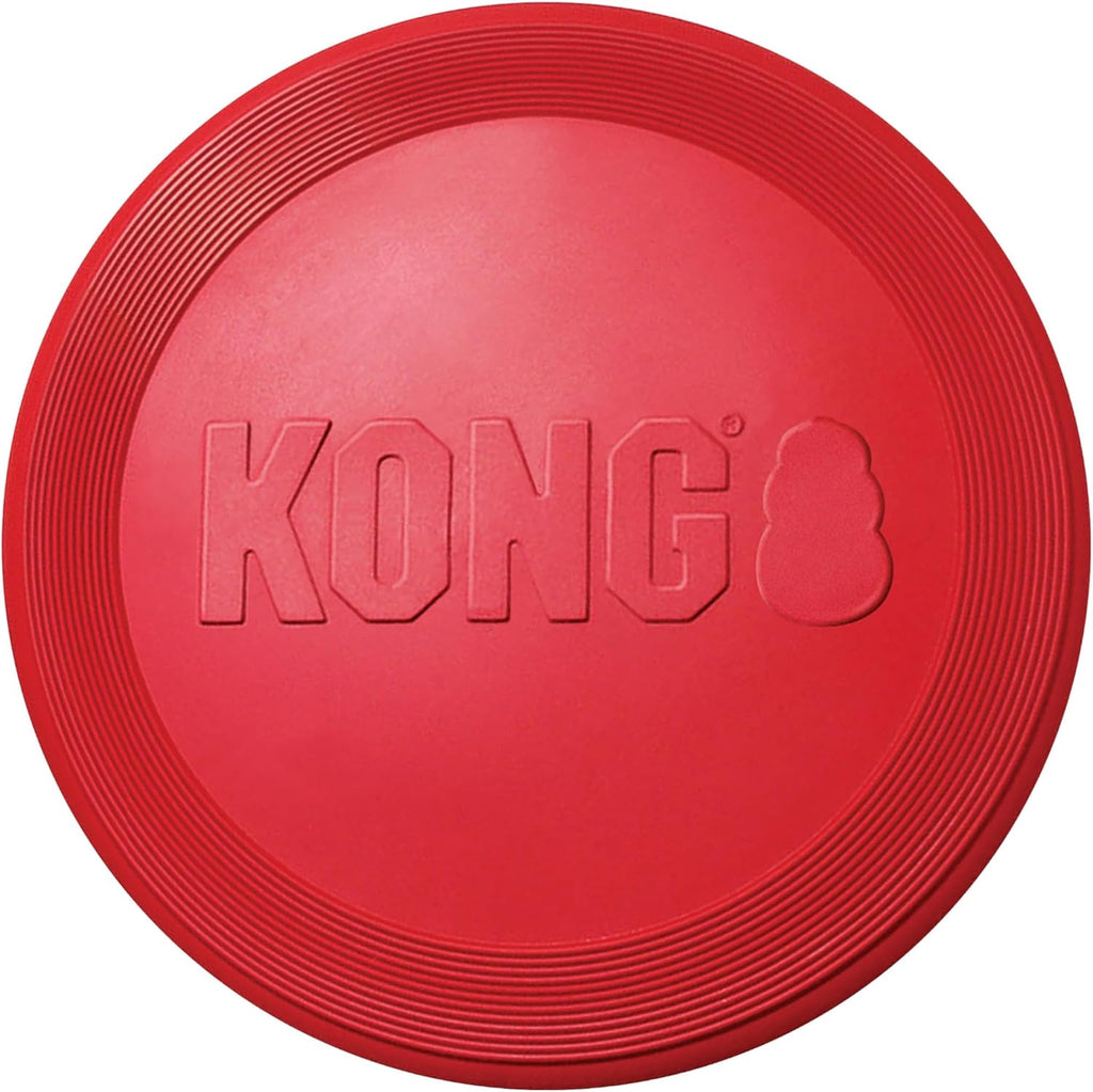 KONG Flyer Natural Rubber Flying Disc – Durable Fetch Toy for Small Dogs