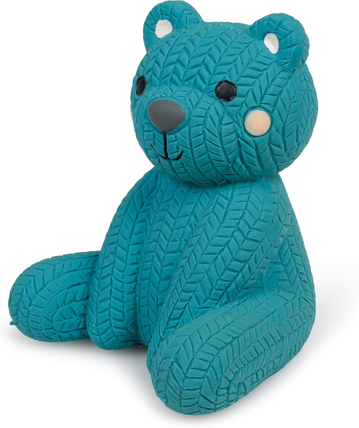 Petface Latex Teddy Bear Squeaky Dog Toy – Soft Blue Chew Toy for Puppies & Small Dogs