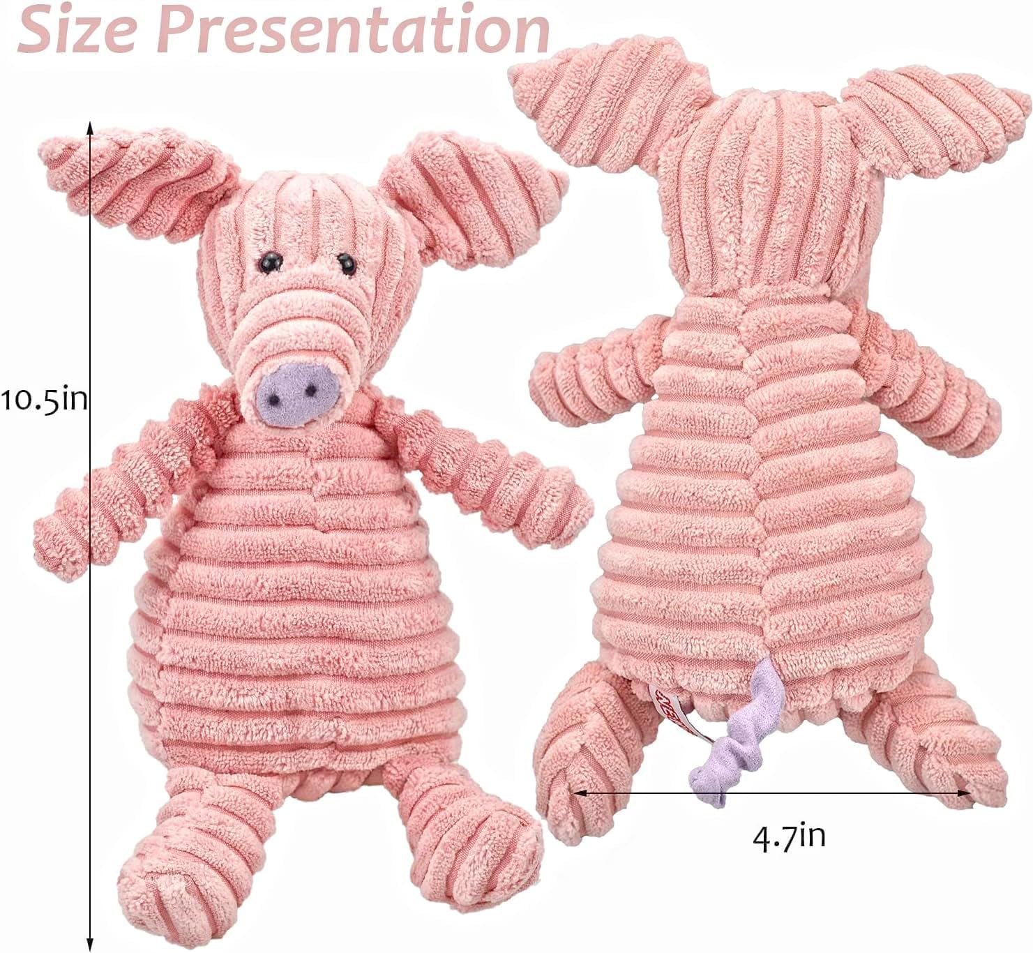 5-Pack Squeaky Plush Dog Toys Bundle – Soft Chew Toys for Puppies, Small, Medium & Large Dogs