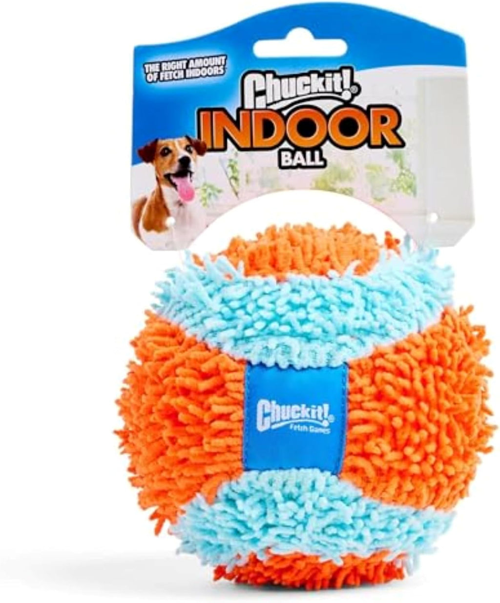 Chuckit Indoor Soft Dog Ball – No-Stuffing Plush Fetch Toy for Puppies & Light to Medium Chewers (11cm)