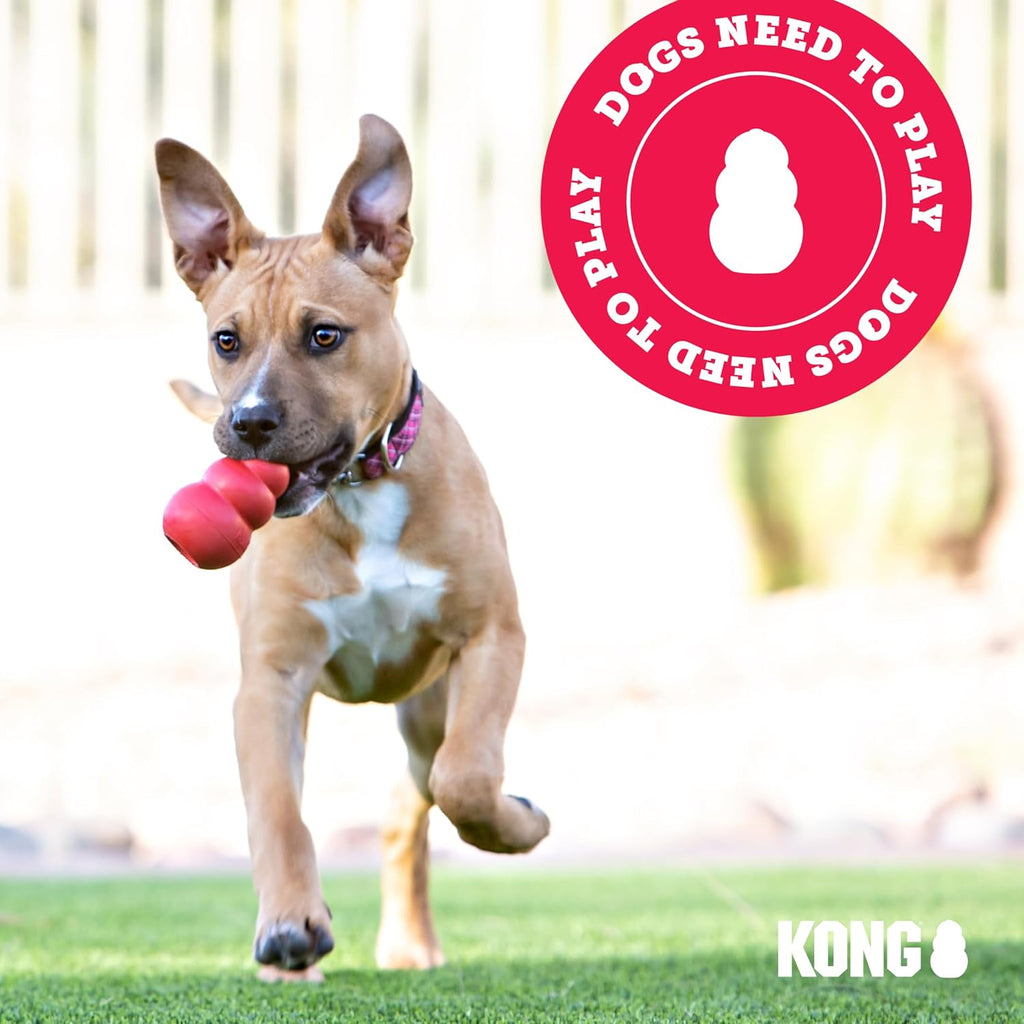 KONG Puppy Stuffable Chew Toy – Soft Natural Rubber Teething Toy for Medium Puppies