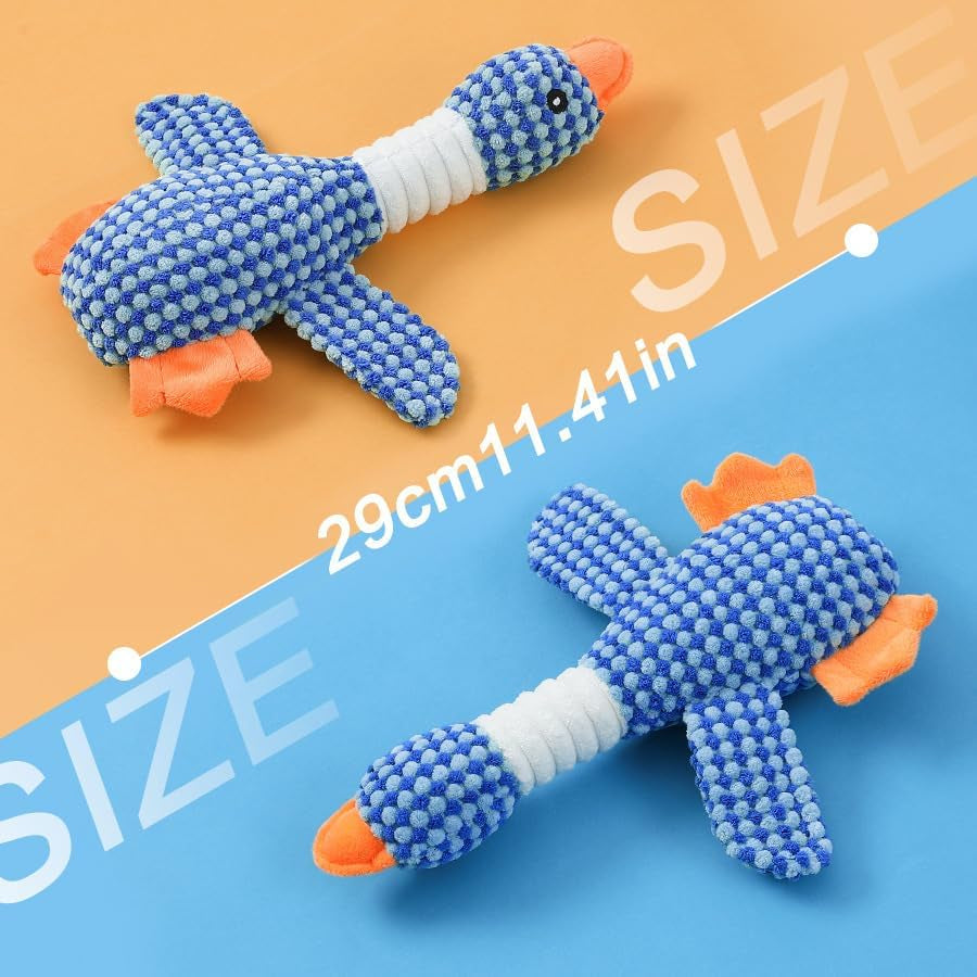 Plush Duck Squeaky Dog Toy – Soft Interactive Chew Toy for Small & Medium Dogs