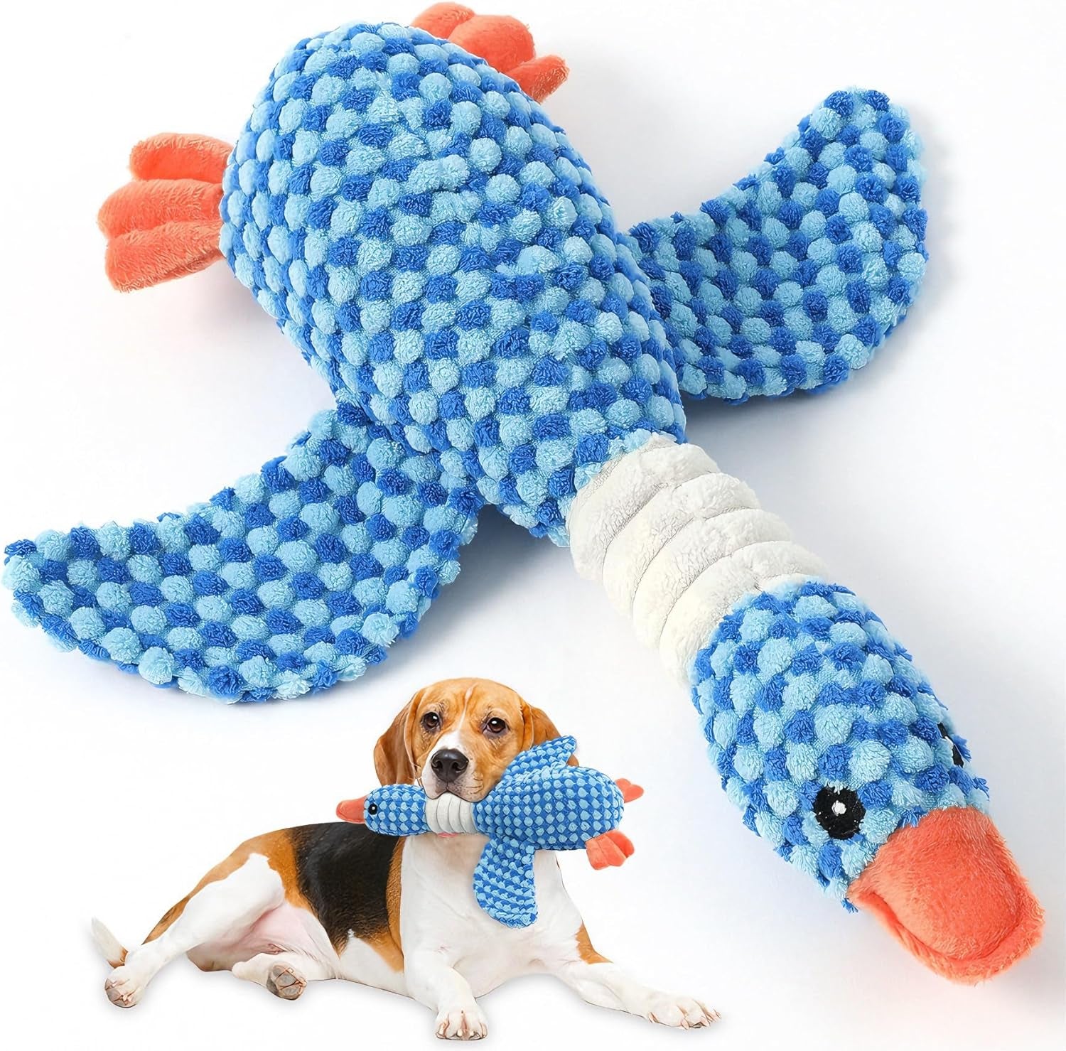 Plush Duck Squeaky Dog Toy – Soft Interactive Chew Toy for Small & Medium Dogs