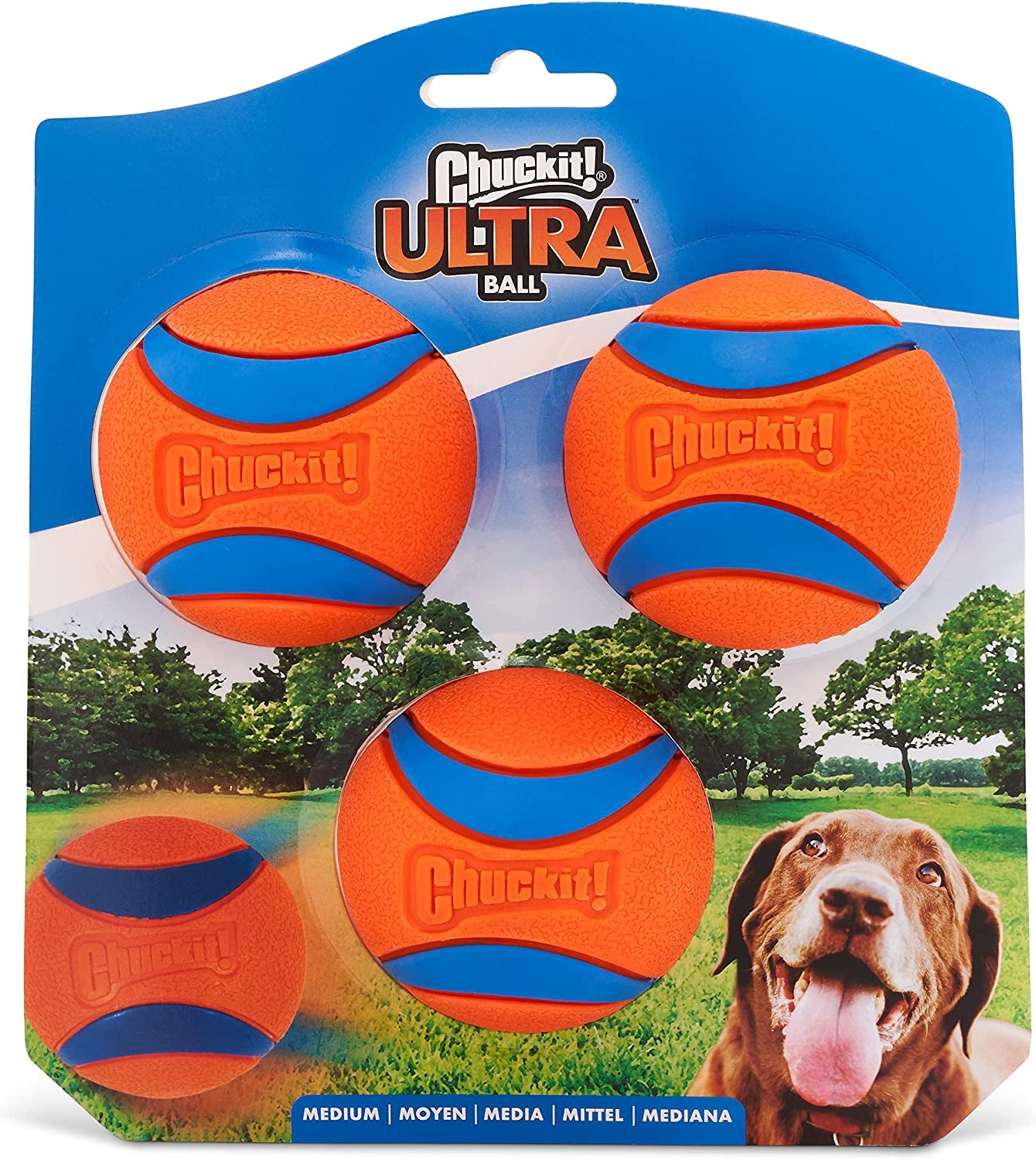 Chuckit Ultra Ball – High Bounce Durable Rubber Fetch Dog Ball, Launcher Compatible 