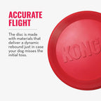 KONG Flyer Natural Rubber Flying Disc – Durable Fetch Toy for Small Dogs