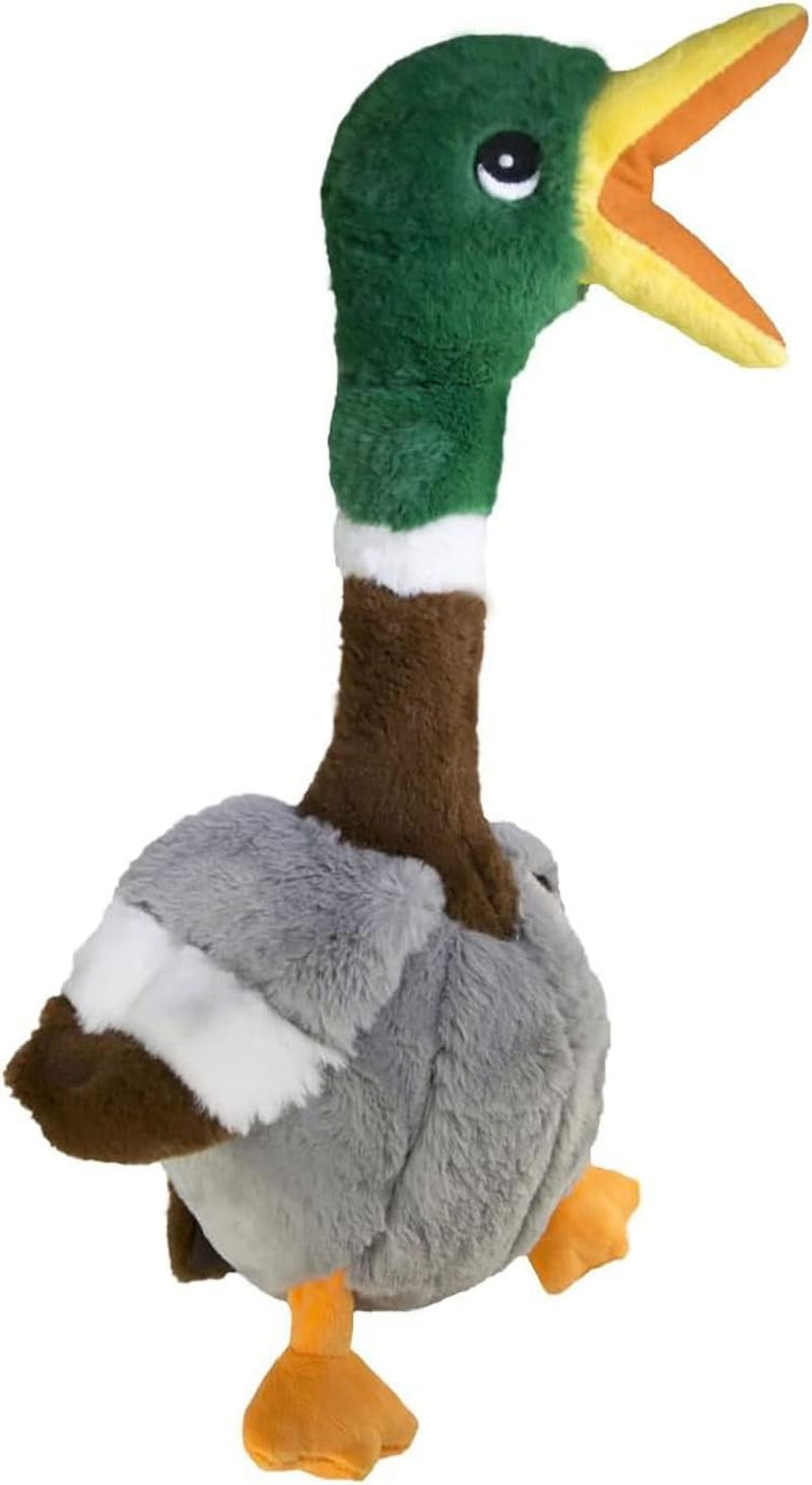 KONG Shakers Honkers Duck Dog Toy – Plush Squeaky Fetch Toy for Small Dogs