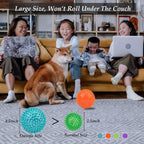 Thickened 12 Cm Squeaky Dog Toy Balls, 4 Pack Spikey Indestructible Dog Balls for Aggressive Chewers for Medium Large Dogs, Durable Dog Toys for Teeth Cleaning and Training