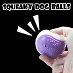6 Pack Glow-in-the-Dark Squeaky Dog Balls – Indestructible Rubber Chew Toys for Small & Medium Dogs