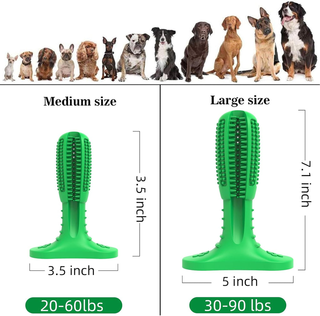 HETOO Natural Rubber Dog Toothbrush Chew Toy – Teeth Cleaning Dental Rod for Puppies & Dogs