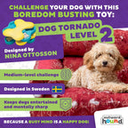 Nina Ottosson Dog Tornado Puzzle Toy – Level 2 Interactive Treat Dispenser for Mental Stimulation & Dog Enrichment