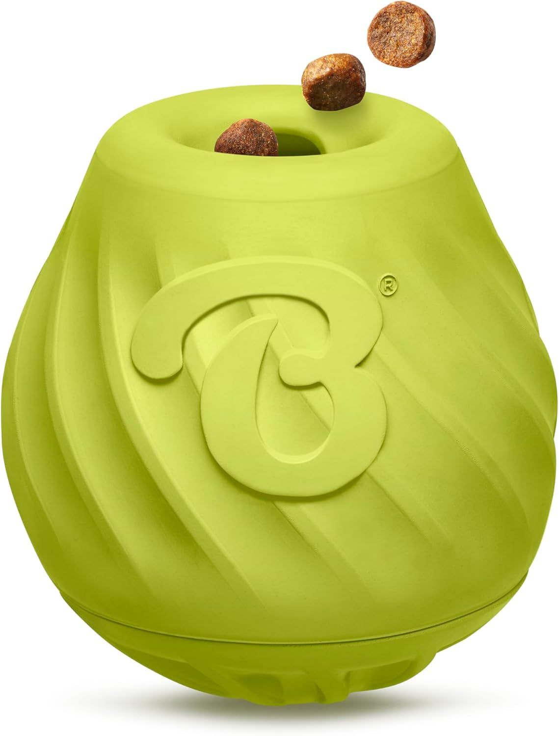 Benebone Bounce Cone Natural Rubber Treat Dispensing Dog Toy – Interactive Slow Feeder & Enrichment Toy
