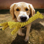 Giraffe Cotton Rope Knot Dog Toy – Natural Soft Chew Toy for Small & Medium Dogs