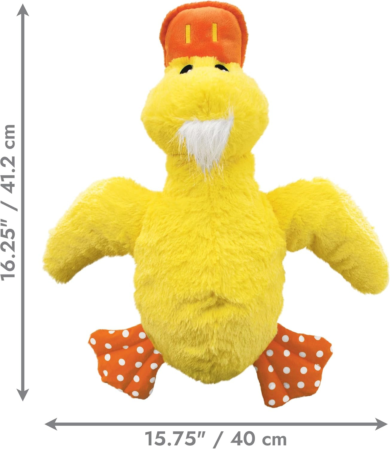 KONG Comfort Jumbo Duck Dog Toy – XL Plush Squeaky Cuddly Toy for Large Dogs