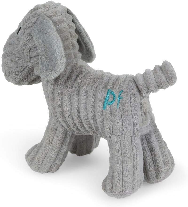 Petface Freddi Cord Plush Squeaky Puppy Toy – Soft Textured Dog Toy for Puppies & Small Dogs