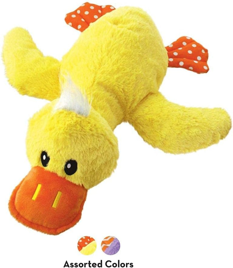 KONG Comfort Jumbo Duck Dog Toy – XL Plush Squeaky Cuddly Toy for Large Dogs