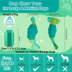 BIKIISEN Hammerhead Shark Squeaky Dog Toy – Tough Rubber & Nylon Chew Toy for Medium & Large Dogs