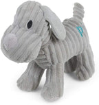 Petface Freddi Cord Plush Squeaky Puppy Toy – Soft Textured Dog Toy for Puppies & Small Dogs