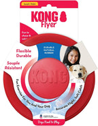 KONG Flyer Natural Rubber Flying Disc – Durable Fetch Toy for Small Dogs