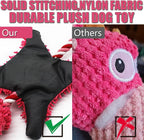 Pink Duck Squeaky Dog Toy – No-Stuffing Plush Rope Toy for Small, Medium & Large Dogs