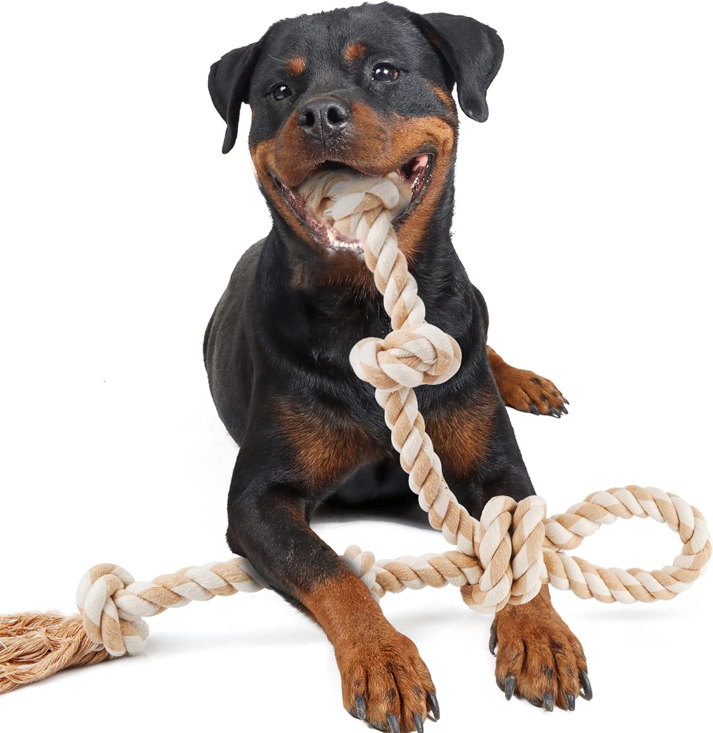 Fida Heavy Duty Cotton Rope Dog Toy – 92cm Indestructible Tug of War Chew Toy for Large Dogs