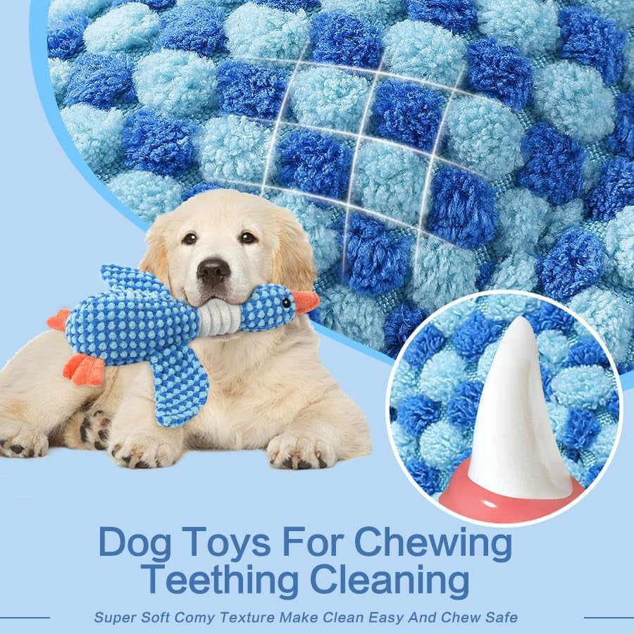 Plush Duck Squeaky Dog Toy – Soft Interactive Chew Toy for Small & Medium Dogs