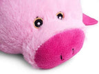 Petface Flat Pig Crinkle Squeaky Dog Toy – Soft Plush Farmyard Buddy for Dogs